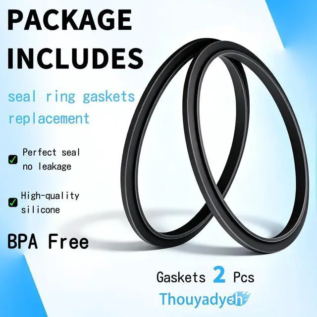 Alt view image 2 of 7 - 2 Pcs Blender Rubber O Ring Gaskets Replacement Part for NutriBullet Replacement Parts Accessories Blender 900 Series 600W and 900W
