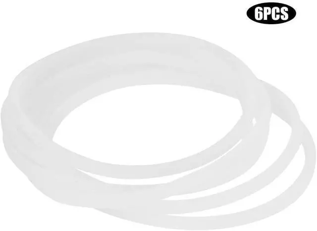 Alt view image 6 of 7 - 6Pcs New Replacement Gaskets Rubber Seal Blender Rubber Ring Replacement O Ring Blender Gasket Replacement for Magic Flat/Cross Blade (6PCS)