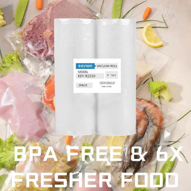 Alt view image 5 of 5 - Vacuum Sealer Bags Rolls 7sizes 2pack Thicker,Heavy Duty,BPA Free,Great for Vac storage Sous Vide Cooking (1PACK 11" x 16.4')