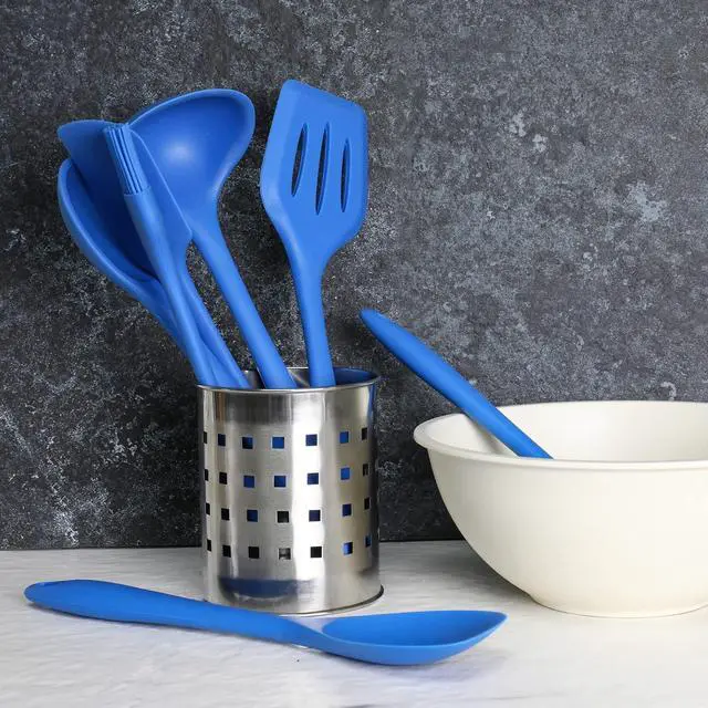 Alt view image 3 of 7 - Chef Craft Premium Silicone Cooking Ladle, 11.25 inch, Blue