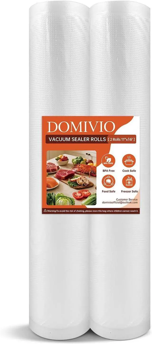 Main image of Vacuum Sealer Rolls 2 Pack, 11 x 16 Vacuum Seal Bags for Food Storage Saver, BPA-Free Food Saver Bags Rolls for Freezer, Meal Prep & Sous Vide Cooking