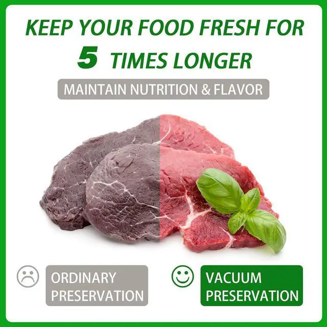 Alt view image 4 of 6 - Vacuum Sealer Bags, 4"*6" 50 Pcs Heavy Duty Pre-Cut Design Commercial Grade Food Sealable Bag for Heat Seal Food Storage, Great for Storage, Meal Prep and Sous Vide