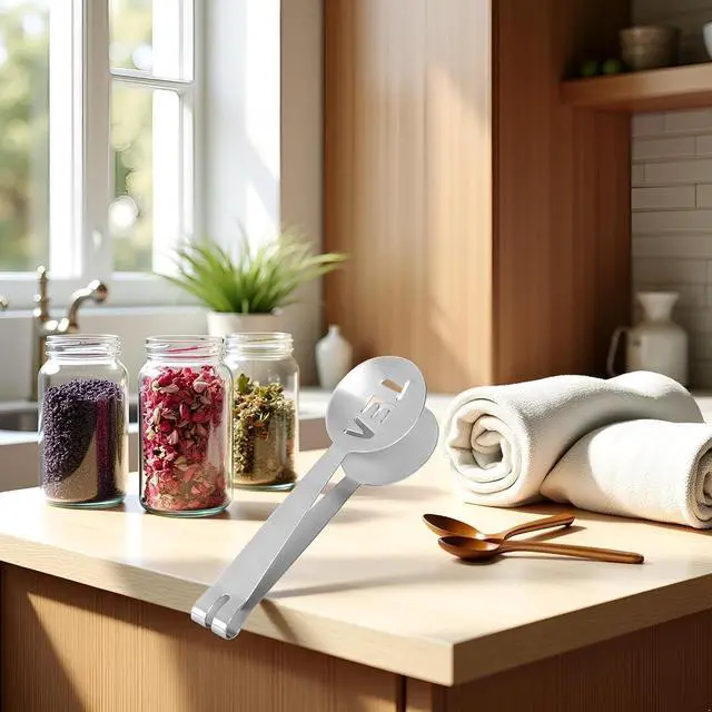 Alt view image 4 of 7 - Silver Tea Bag Squeezer, Stainless Steel Oval Tea Bag Squeezer Tongs, Tea Filter Clamp Tea Strainer Holder Clip, Suitable for Gripping Ice Cube, Sugar, Tea Strainers and Filters(12.3cm)