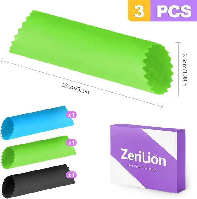 Alt view image 2 of 6 - 3pcs Silicone Garlic Peeler Tube Roller - Garlic Peeler, Roller, Rocker, Skin Remover Tool, Easy Clean Kitchen Gadget for Chefs Home Cooking