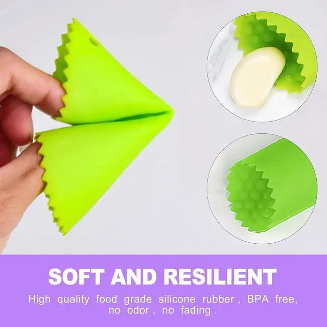 Alt view image 4 of 6 - 3pcs Silicone Garlic Peeler Tube Roller - Garlic Peeler, Roller, Rocker, Skin Remover Tool, Easy Clean Kitchen Gadget for Chefs Home Cooking