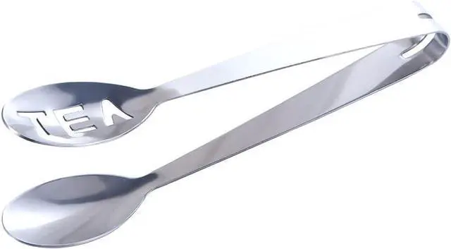 Alt view image 4 of 6 - Silver Tea Bag Squeezer,Stainless Steel Oval Tea Bag Squeezer Tongs,Tea Filter Clamp Tea Strainer Holder Clip,Suitable for Gripping Ice Cube,Sugar Tea Filters(12.3cm)