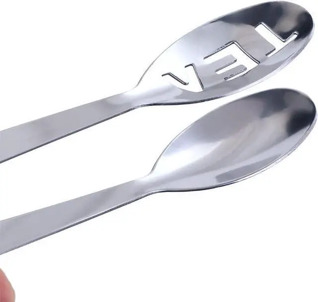 Alt view image 3 of 6 - Silver Tea Bag Squeezer,Stainless Steel Oval Tea Bag Squeezer Tongs,Tea Filter Clamp Tea Strainer Holder Clip,Suitable for Gripping Ice Cube,Sugar Tea Filters(12.3cm)