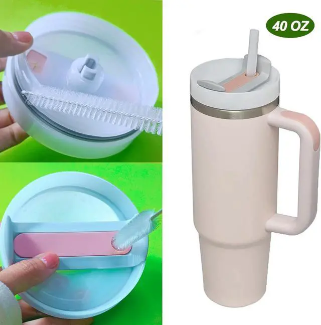 Alt view image 5 of 7 - Straw Cleaner Brush Extra Long 12 InchStraw Brush Cleaner Stainless Steel Nylon Bristles Cleaner Brush for Cleaning Stanley Tumbler,Straws, Water Bottles, Coffee Makers,Pet Water Fountain 4-Pack