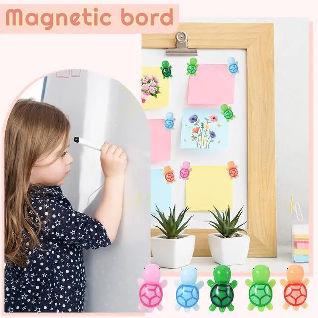 Alt view image 4 of 7 - Fridge Magnets Cute 30Pcs, Mini Resin Turtle Decorative Magnets | 30Pcs Resin Magnets, Mini Turtle Design, Strong Holding, for Fridge, Whiteboard, and Locker