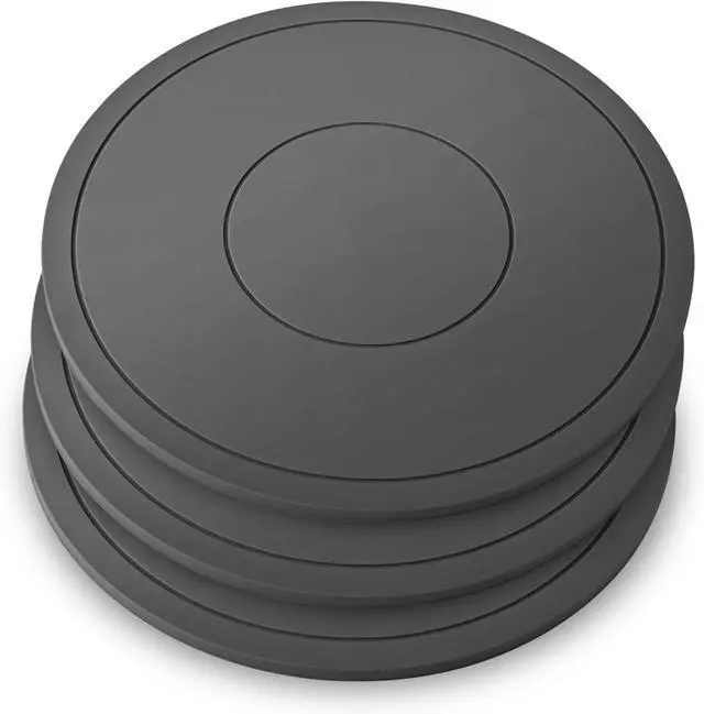 Main image of Silicone Trivet Mats 3 Pack Heat Resistant Pot Holders, Multipurpose Non-Slip Hot Pads for Kitchen Potholders, Hot Dishers, Jar Opener, Spoon Holder (Gray)