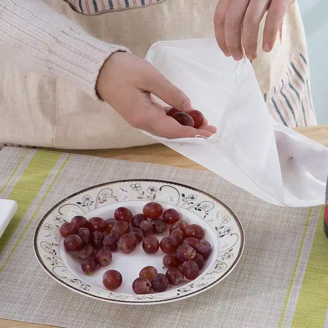 Alt view image 5 of 7 - 3Pcs Reusable Filter Bags Mesh Nylon Bags for Nut Milk, Coffee, Juice 74 Micron 8" x 12"