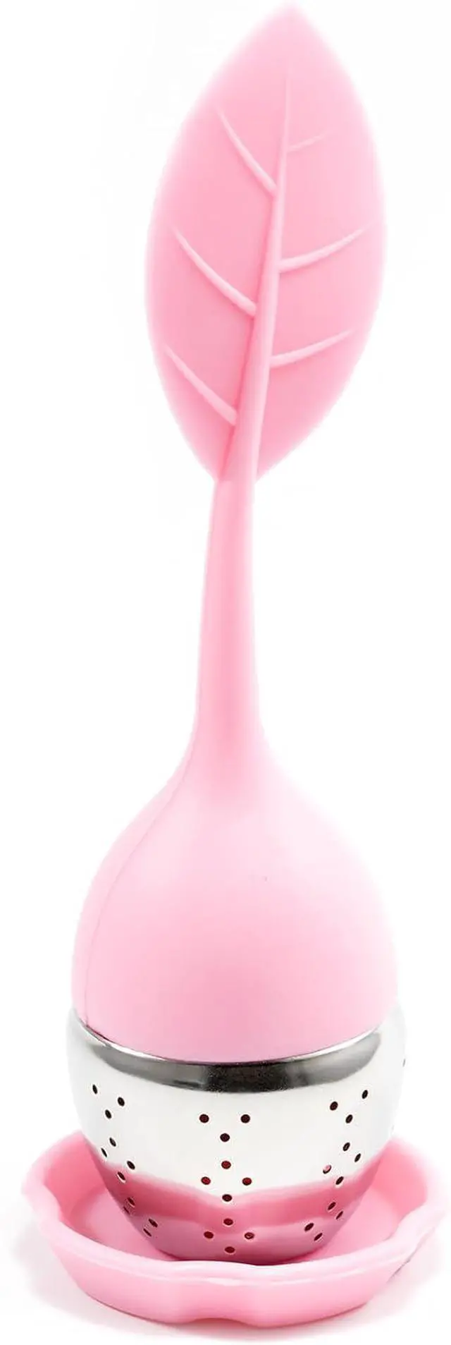 Main image of 1pcs Silicone Stainless Steel Tea Ball 1.5 Inch Tea Infuser Strainers Tea Strainer Filters Tea Interval Diffuser for Tea (pink)