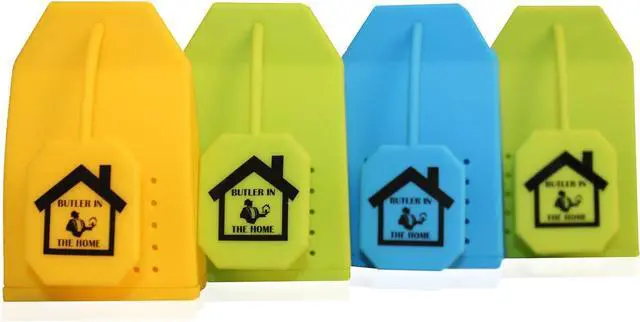 Alt view image 2 of 7 - Tea Infuser 4 Pack Butler in the Home® Silicone Tea Bag Water Infusers Strainer Loose Herbal Tea Leaf Filter in Blue Green and Yellow