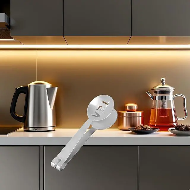 Alt view image 2 of 7 - 1Pc Silver Tea Bag Squeezer,Stainless Steel Oval Tea Bag Squeezer Tongs,Tea Filter Clamp Tea Strainer Holder Clip,Suitable for Gripping Ice Cube,Sugar(12.3cm) Small in Size,Tea Filters