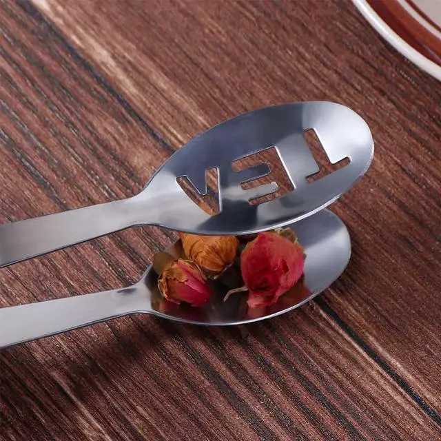 Alt view image 7 of 7 - 1Pc Silver Tea Bag Squeezer,Stainless Steel Oval Tea Bag Squeezer Tongs,Tea Filter Clamp Tea Strainer Holder Clip,Suitable for Gripping Ice Cube,Sugar(12.3cm) Small in Size,Tea Filters