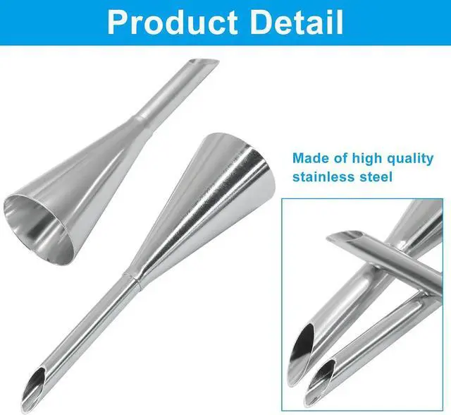 Alt view image 3 of 5 - 6Pcs Cream Icing Piping Nozzle, Stainless Steel | Puff Nozzle Tip, Small Pastry Decorating Tools, Durable Cake Decorating, For Bakers/Cake Lovers