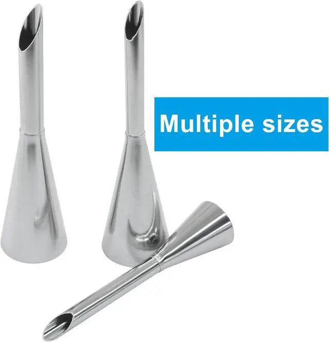Alt view image 4 of 5 - 6Pcs Cream Icing Piping Nozzle, Stainless Steel | Puff Nozzle Tip, Small Pastry Decorating Tools, Durable Cake Decorating, For Bakers/Cake Lovers