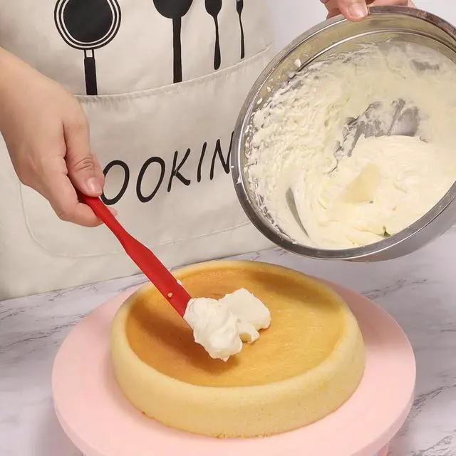 Alt view image 3 of 7 - 3 PackSilicone Jar Spatula, Long Handle Jar Scraper Spurtle, Sourdough Spatula, Non-Stick Heat Resistant Cake Cream Spatulas Set, Small Spatulas for Kitchen Use
