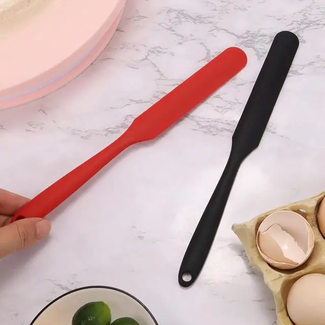 Alt view image 7 of 7 - 3 PackSilicone Jar Spatula, Long Handle Jar Scraper Spurtle, Sourdough Spatula, Non-Stick Heat Resistant Cake Cream Spatulas Set, Small Spatulas for Kitchen Use