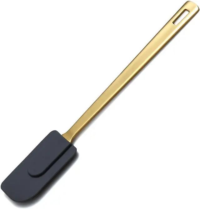 Main image of Gold Silicone Spatulas, Berglander Flexible Scrapers Baking Mixing Tool With Titanium Gold Plating, Baking Tools, Heat Resistant, Dishwasher Safe, Easy to Clean