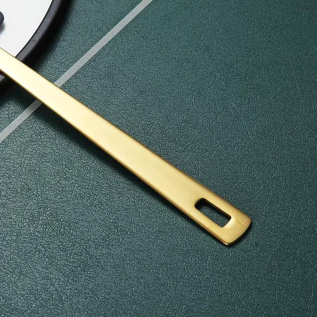 Alt view image 5 of 6 - Gold Silicone Spatulas, Berglander Flexible Scrapers Baking Mixing Tool With Titanium Gold Plating, Baking Tools, Heat Resistant, Dishwasher Safe, Easy to Clean