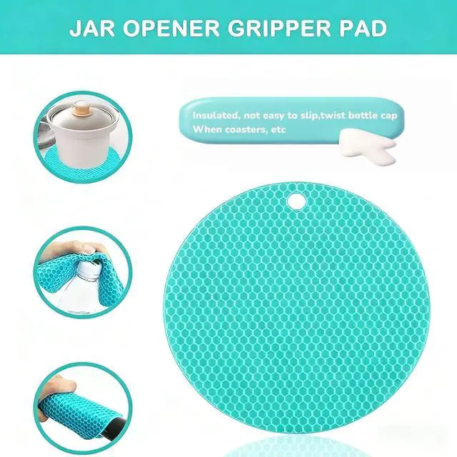 Alt view image 5 of 7 - Jar Opener 2 Pack, Easy Grip Bottle Opener for Weak Hands and Seniors, Multi-Function Lid Remover for Arthritis, Practical Jar Gripper and Can Lid Opener for Kitchen Use