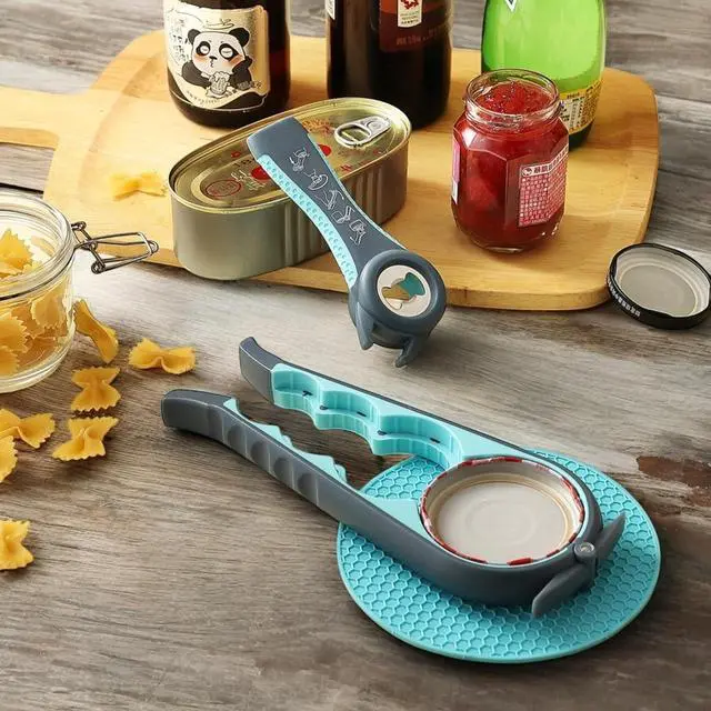 Alt view image 7 of 7 - Jar Opener 2 Pack, Easy Grip Bottle Opener for Weak Hands and Seniors, Multi-Function Lid Remover for Arthritis, Practical Jar Gripper and Can Lid Opener for Kitchen Use