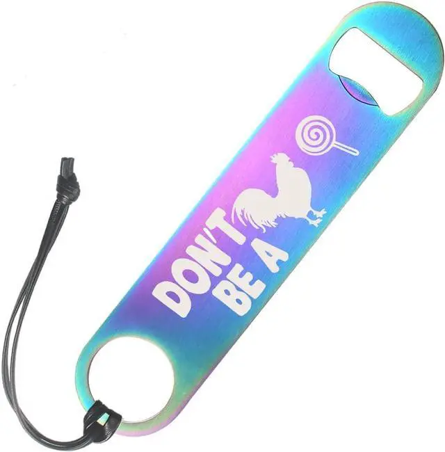 Main image of Funny Rainbow Colors Stainless Steel Bottle Opener Bar Key For Friend Boyfriend Men Bar Drinking Lovers Joke Gifts