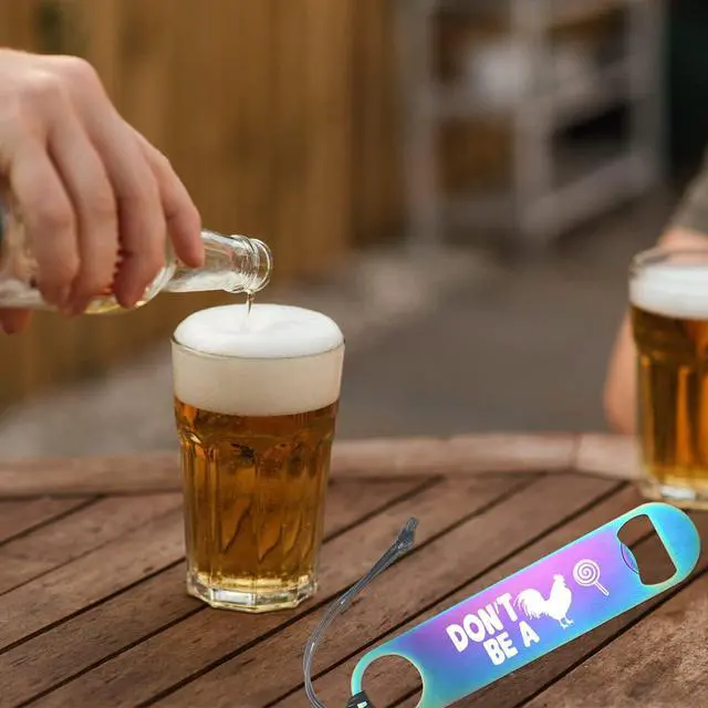 Alt view image 5 of 5 - Funny Rainbow Colors Stainless Steel Bottle Opener Bar Key For Friend Boyfriend Men Bar Drinking Lovers Joke Gifts