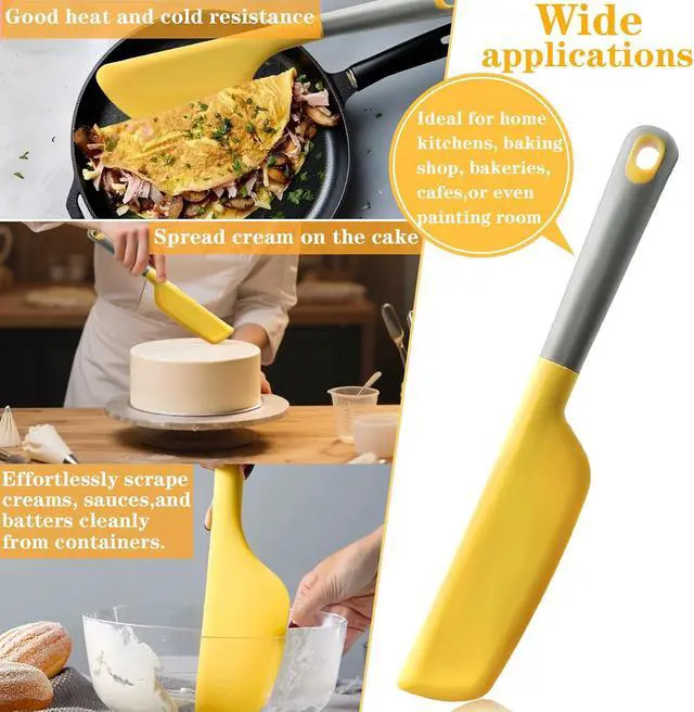Alt view image 4 of 7 - Silicone Omelette Spatula Turner, Flip Fold Omelet Turner, 13Inch | Flexible Egg Flip Tool for Non-stick Pans, Heat Resistant omelette flipper for Kitchen Omelet Pancake Crepes