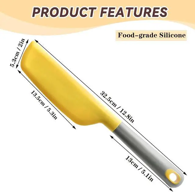 Alt view image 2 of 7 - Silicone Omelette Spatula Turner, Flip Fold Omelet Turner, 13Inch | Flexible Egg Flip Tool for Non-stick Pans, Heat Resistant omelette flipper for Kitchen Omelet Pancake Crepes