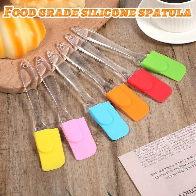 Alt view image 2 of 7 - 6Pcs Mini Spatula Silicone Small Rubber Spatulas Mini Kitchen Non Stick Silicone Spatula Miniature for Baking Cooking Mixing Frosting Serving Cookies Cakes Batter, Heat Resistant, Dishwasher Safe