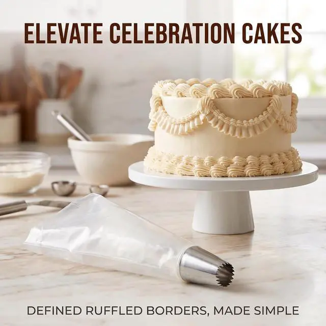 Alt view image 5 of 7 - Silver Stainless Steel Heart-shaped Cake Icing Piping Decorator Dessert Mold Shaping Piping Tips Nozzles Mold Cake For Piping Flowers Icing Pastry Frosting Nozzles Large Set Icing Kitchen and Dining
