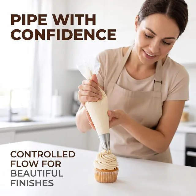 Alt view image 7 of 7 - Silver Stainless Steel Heart-shaped Cake Icing Piping Decorator Dessert Mold Shaping Piping Tips Nozzles Mold Cake For Piping Flowers Icing Pastry Frosting Nozzles Large Set Icing Kitchen and Dining