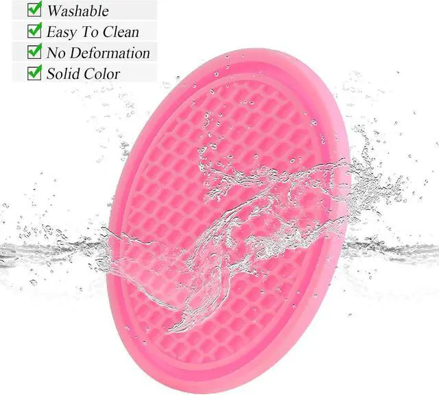 Alt view image 3 of 7 - 4 Pack Car Coasters, 2.75inch Universal Non-Slip Car Cup Holder Coaster for Car, PVC Cup Pad Mat Car Coasters for Cup Holders for Women (Pink)