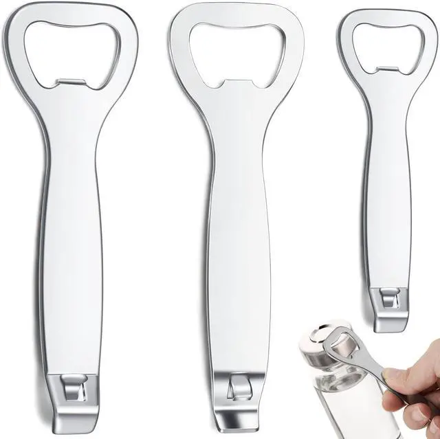 Main image of 3 Pcs Vial Decapper 20mm 13mm Flip Cap Opener Steel,Classic Style | Stainless Steel Cap Remover Tool for Oral Liquid Seal Bottles, Lab Pharmacy Medical Use, Beer Bottle Can Jar Lid Opener