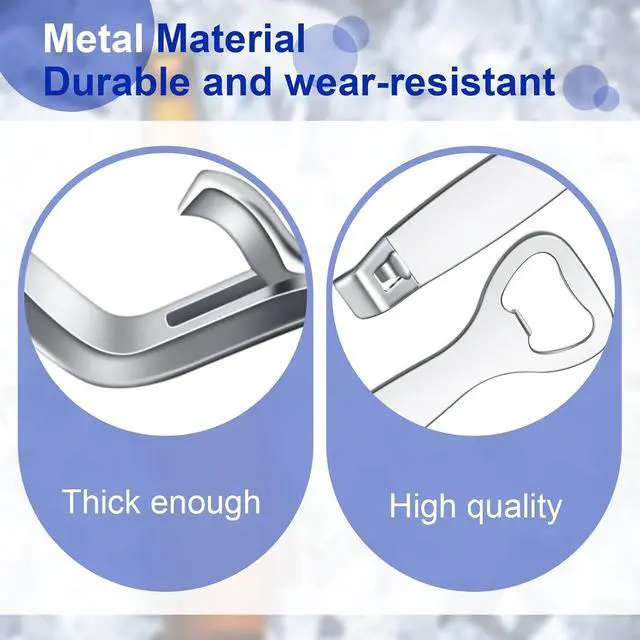 Alt view image 4 of 6 - 3 Pcs Vial Decapper 20mm 13mm Flip Cap Opener Steel,Classic Style | Stainless Steel Cap Remover Tool for Oral Liquid Seal Bottles, Lab Pharmacy Medical Use, Beer Bottle Can Jar Lid Opener