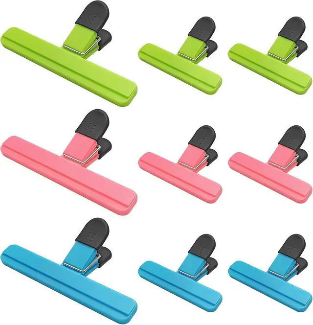 Main image of ALLTOP Chip Clips Upgraded Wide Opening Food Bag Sealing Clips for Kitchen Storage Accessories - 9Pcs