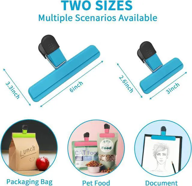 Alt view image 2 of 7 - ALLTOP Chip Clips Upgraded Wide Opening Food Bag Sealing Clips for Kitchen Storage Accessories - 9Pcs