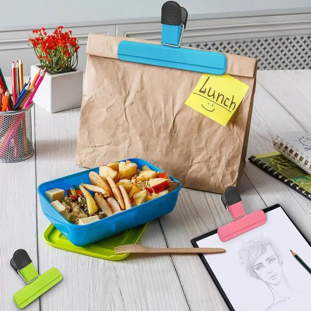 Alt view image 5 of 7 - ALLTOP Chip Clips Upgraded Wide Opening Food Bag Sealing Clips for Kitchen Storage Accessories - 9Pcs