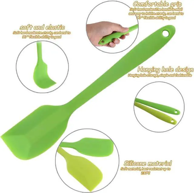 Alt view image 4 of 7 - 4 Pcs Silicone Spatulas Rubber Spatula Small Spatula,8 Inch Baking Mini Spatula Mixing Tool for Nonstick Cookware Cooking
