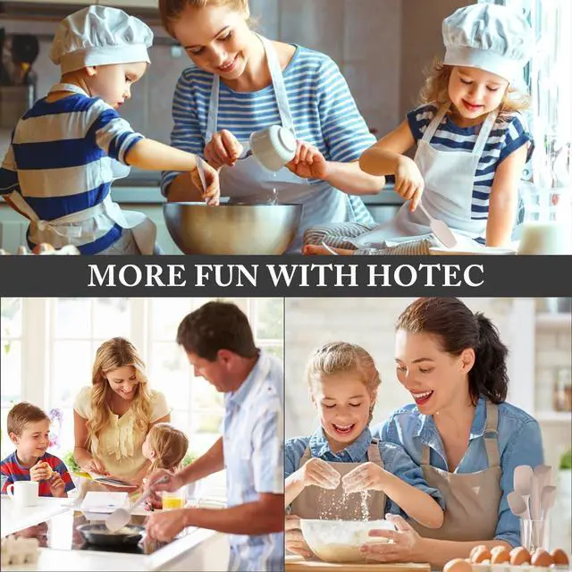 Alt view image 7 of 7 - HOTEC 600 Heat Resistant BPA-Free Silicone Rubber Spatula Set,Kitchen Cooking Spatulas, Baking, Mixing for Non Stick Cookware, Dishwasher Safe, Set of 5, Khaki