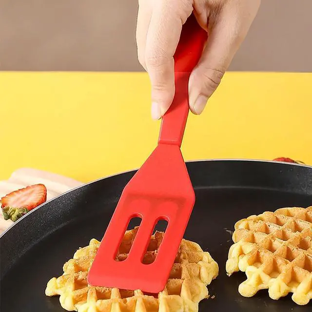 Alt view image 4 of 7 - 2 PackKunovo Small Spatula for Nonstick Cookware Mini Spatulas for kitchen Use,Heat-Resistant Silicone Thin Spatula Cooking Baking (Black-R)