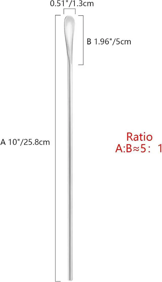 Alt view image 6 of 7 - 10 inch/258mm Stainless Steel Long Coffee Spoon Stirring/Stir Stick,Drink Stirrer Mixing Spoon,Coffee Stirrer Cocktail Stick Reusable,Long Skinny Teaspoon Stirring,Iced Tea Spoon,Bar Spoon