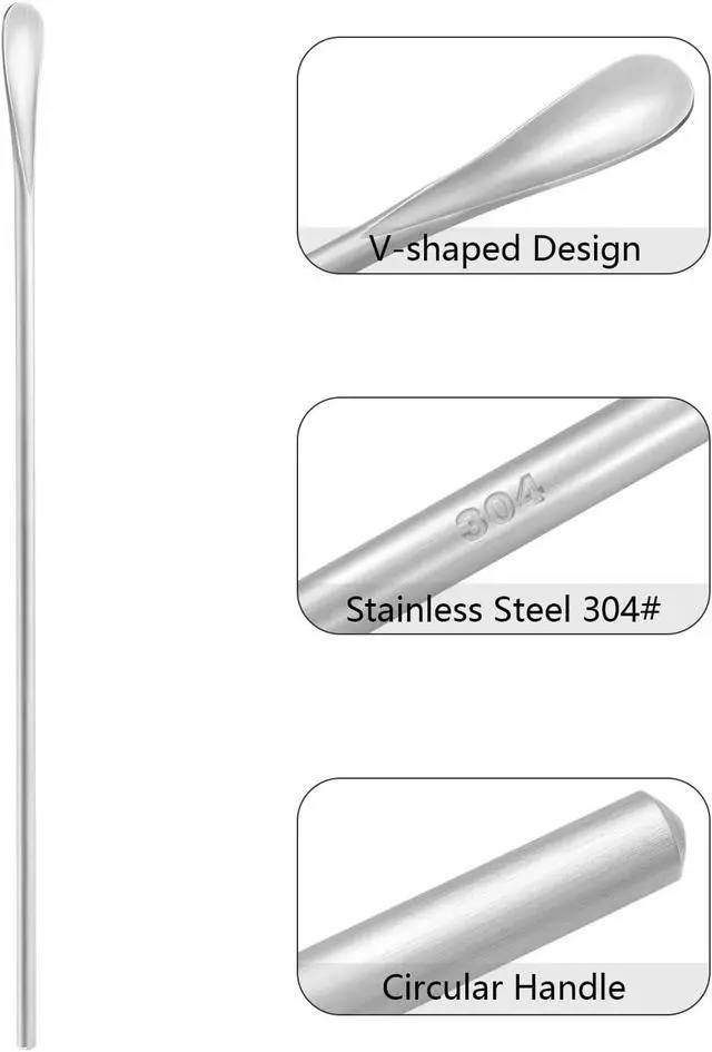 Alt view image 7 of 7 - 10 inch/258mm Stainless Steel Long Coffee Spoon Stirring/Stir Stick,Drink Stirrer Mixing Spoon,Coffee Stirrer Cocktail Stick Reusable,Long Skinny Teaspoon Stirring,Iced Tea Spoon,Bar Spoon