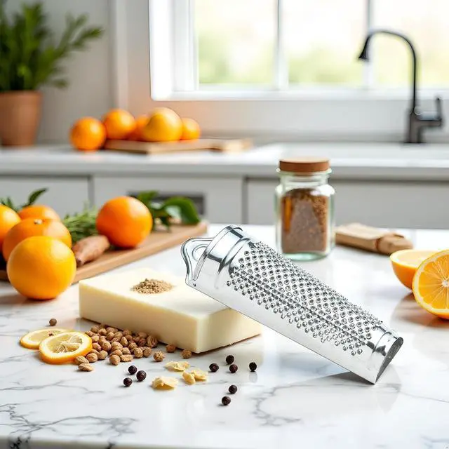 Alt view image 3 of 7 - Silver Multifunctional Kitchen Stainless Steel Ginger Garlic Nutmeg Grater Nut Walnut Lemon Hand Planer Tool Lemon ZesterDurable and Professional Kitchen Tool Garlic Presses