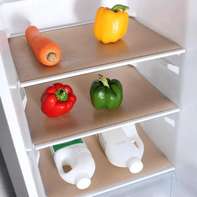 Alt view image 2 of 7 - Shelf Liner Non Adhensive,Kitchen Cabinet Drawer Mat Beige 11.8"× 59" | Non Adhesive, Waterproof, Non Slip,Use as Kitchen Shelf Drawer Cupboard liner Refrigerator Mat,Washable, Easy to Cut