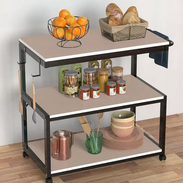 Alt view image 4 of 7 - Shelf Liner Non Adhensive,Kitchen Cabinet Drawer Mat Beige 11.8"× 59" | Non Adhesive, Waterproof, Non Slip,Use as Kitchen Shelf Drawer Cupboard liner Refrigerator Mat,Washable, Easy to Cut