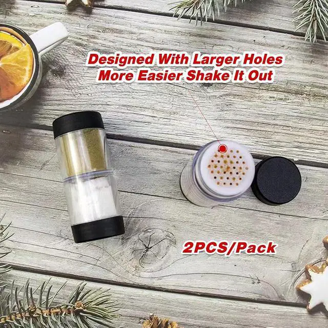 Alt view image 6 of 6 - Sunmei Salt and Pepper Shakers Moisture Proof Set, 2-in-1 Portable Spice Shaker with Airtight Lid, Perfect for Camping Kitchen, Travel, Car Camping, RV, Outdoors, Backpack, BBQ Picnic, Lunch Boxes (2)