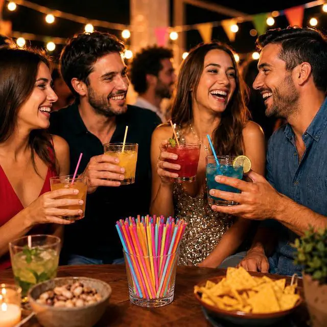 Alt view image 7 of 7 - 500 Pack 5.25 Colorful Neon Drink Stirrers/Straws Plastic Coffee Stirrers, Beverage Stir Sticks for Coffee, Tea, Cocktails, Mixed Drinks, Bars, Cafes, Parties & Office Breakrooms